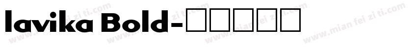 lavika Bold字体转换